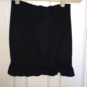 Nasty gal faux suede mini skirt. Never worn